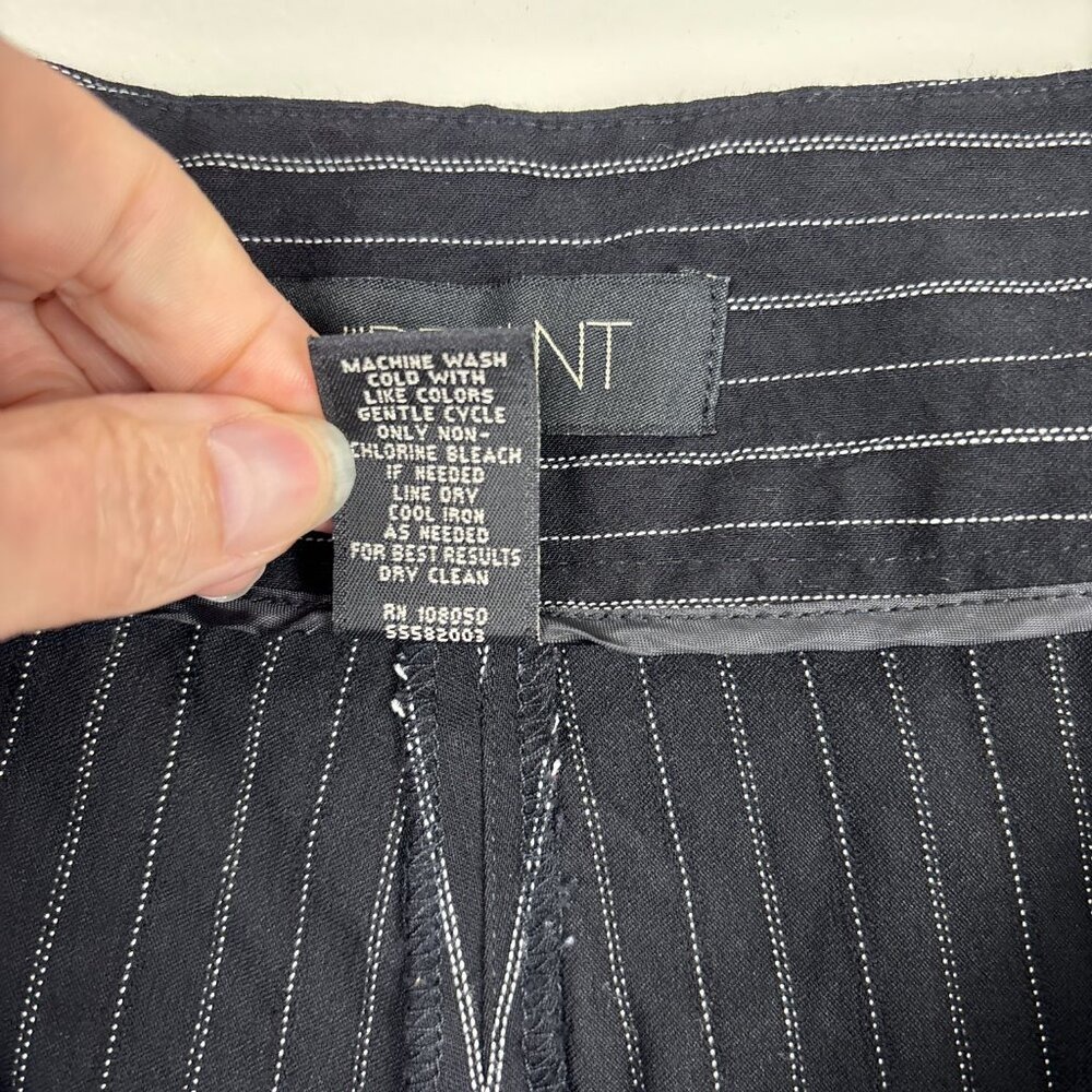 Lane Bryant Black & White Pinstripe Cropped Dress Pants Size 28 - Picture 8 of 11